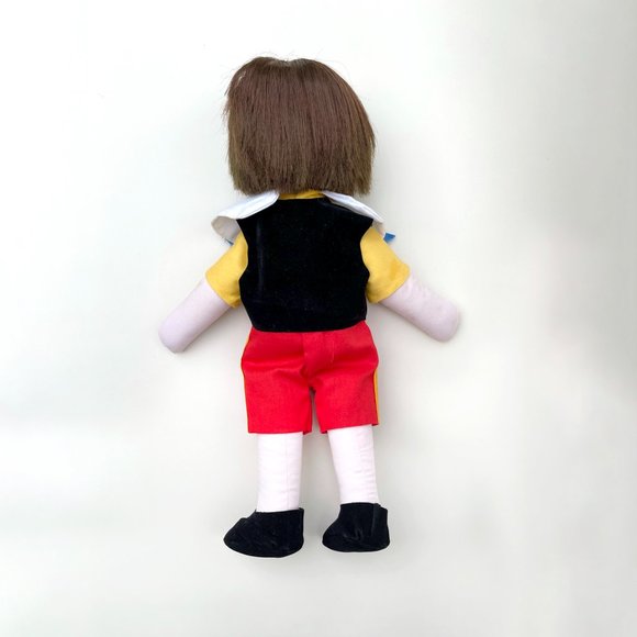 HTF Vintage 80s Effanbee 14" Disney Plush PINOCCHIO HUGABLES Doll (1159) - Picture 11 of 16